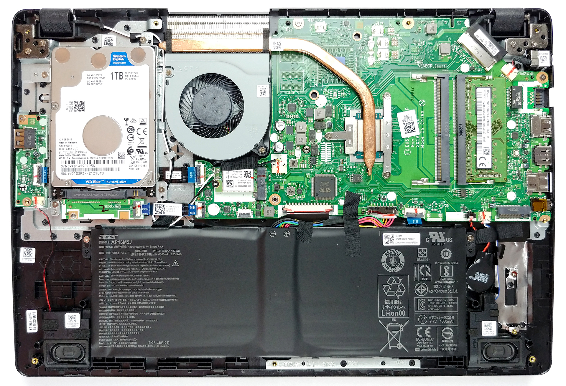 How to replace and fix ACER Aspire 3 A315-42-42G-54 A315-54K LED DC02003K200 50.HEFN2.003 LCD Cable (Acer Aspire 3 (A315-42))